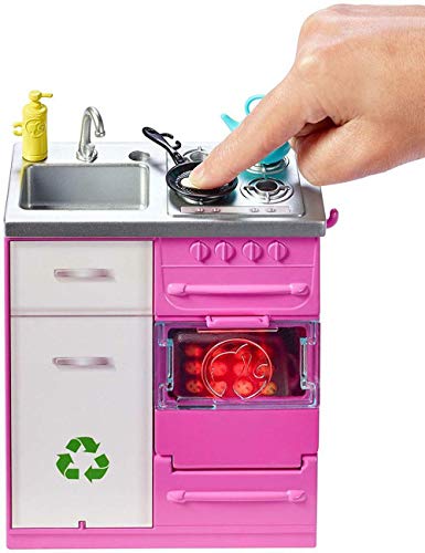 Mattel Barbie Dreamhouse Dollhouse with Pool, Slide, Elevator, Lights, Sounds & 70+ Accessories Pink