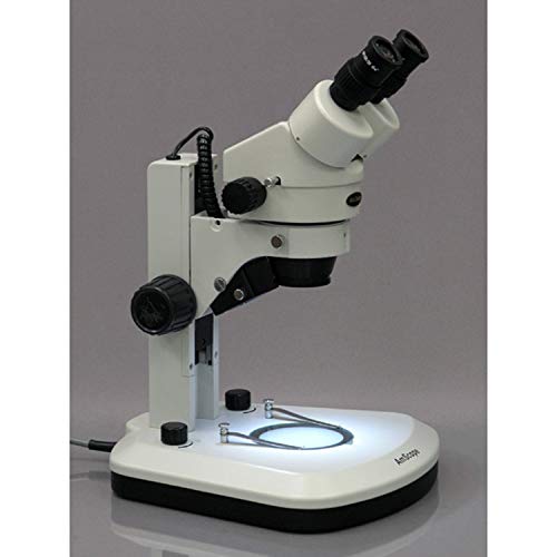 AmScope Professional Binocular Stereo Zoom Microscope White
