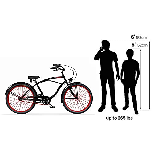 Vivelo Rider Beach Cruiser for Men 26-Inch Monza