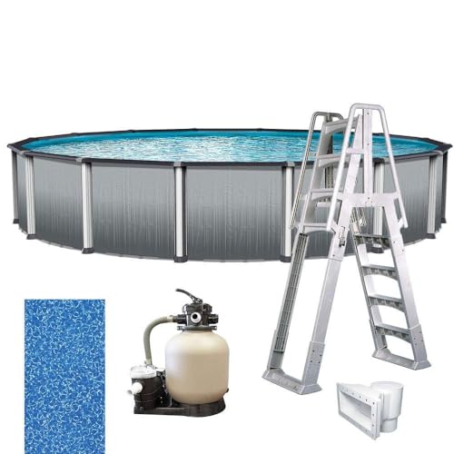 In The Swim 18' Round Above Ground Pool Weekender Package Multi-Colored