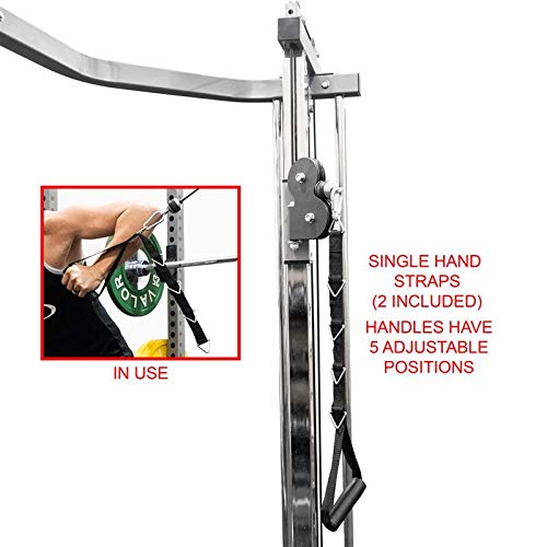 Valor Fitness Heavy Duty Power Rack - Squat Rack - Chrome Pull Up Bar and Power Cage Black