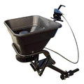 Field Tuff 12V ATV Hitch Mount Receiver 80 lb Fertilizer Spreader Black (2 Pack)