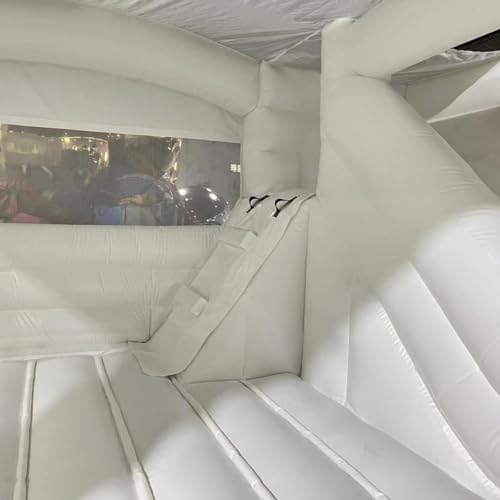 Blatesic Inflatable White Wedding Bounce House 15ft x 15ft x 10ft