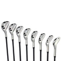 Powerbilt Men's Golf EX-550 Hybrid Iron Set Black