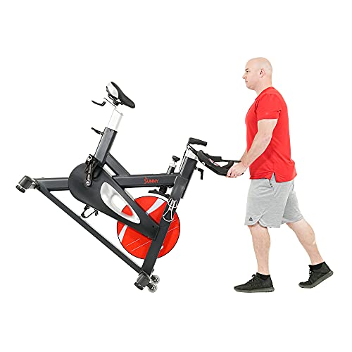 Sunny Health & Fitness Evolution Pro II Magnetic Belt Drive Indoor Cycling Bike Black