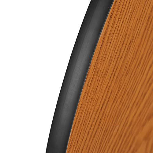 Flash Furniture Emmy Oval Wave Laminate Activity Table Set with Student Stack Chairs Oak