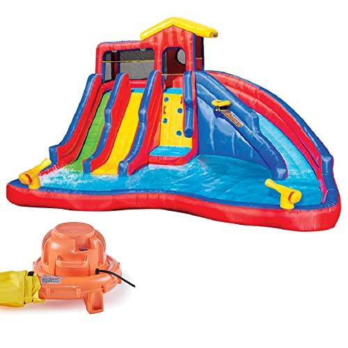 BANZAI Hydro Blast Inflatable Water Park for Kids Multicolor