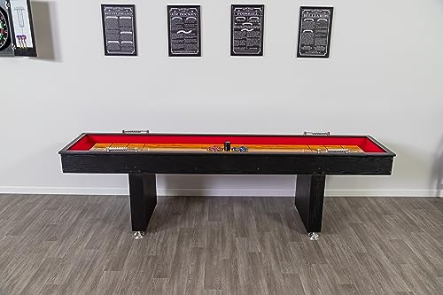 Hathaway Avenger Shuffleboard 9-Foot for Family Game Rooms Black