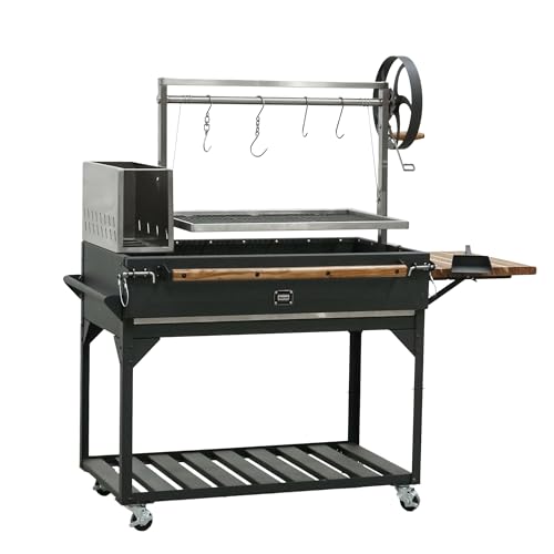 Backyard Discovery Argentine Santa Maria Wood Fire & Charcoal BBQ Grill Black