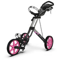 Sun Mountain Golf Speed Cart V1R 3 Wheel Push Cart Gunmetal Pink