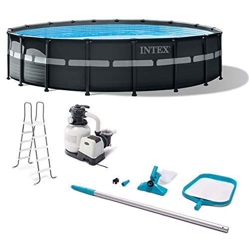 Intex Ultra XTR Frame 18' x 52" Above Ground Swimming Pool Blue Gray White