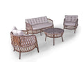 Angora Maestro Rattan Outdoor Furniture Set Brown