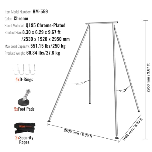 VEVOR Aerial Yoga Frame Chrome