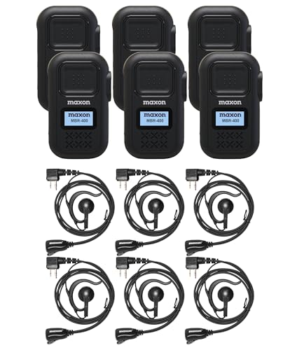 MAXON MBR-400 Digital Business Radio Six-Pack Black