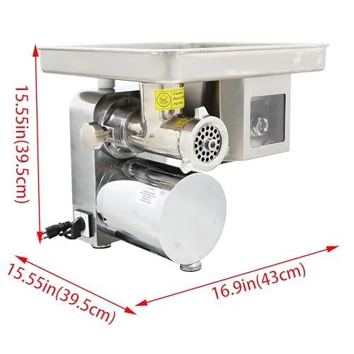 LGXEnzhuo Desktop Meat Grinder Cutting Machine Gray