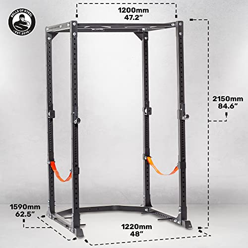 Bells of Steel Light Commercial Power Rack - Squat Rack for Home Gym and Commercial