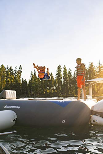 AQUAGLIDE Inflatable Trampoline with C-Deck 14' Multicolor
