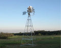 EasyPro Pond Products Becker Windmill Kit 12" with 50' Poly, 100' Quick Sink Tubing, QS2 Diffuser Silver White