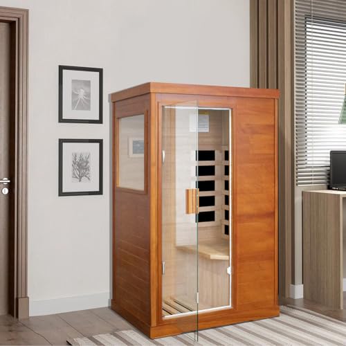 Daleyzay 1 Person Mini Far Infrared Sauna Natural