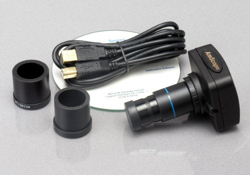 AmScope Digital Trinocular Metallurgical Microscope 40X-1600X with 8MP Camera