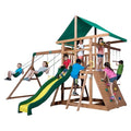 Backyard Discovery Mount McKinley Cedar Swing Set Light Brown