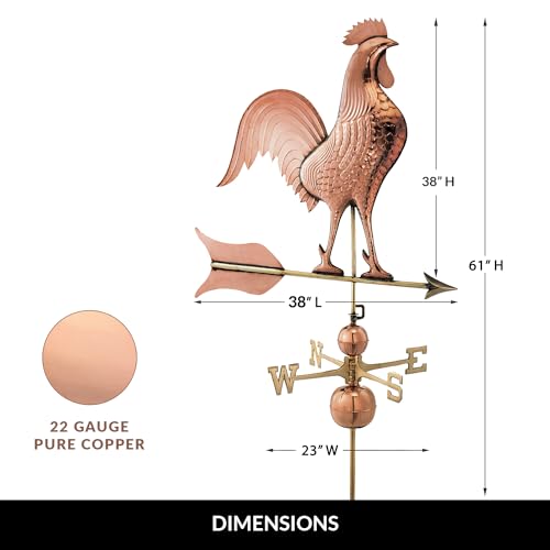 Good Directions Extra Large Barn Rooster Weathervane