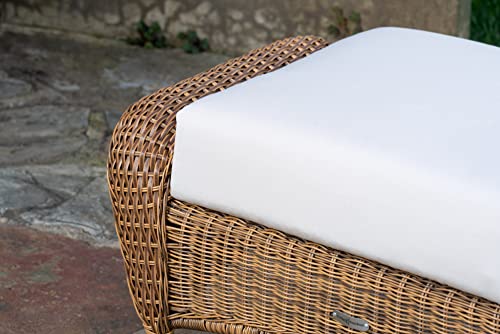 Tortuga Outdoor Sea Pines Wicker Chair and Ottoman Bundle Mojave