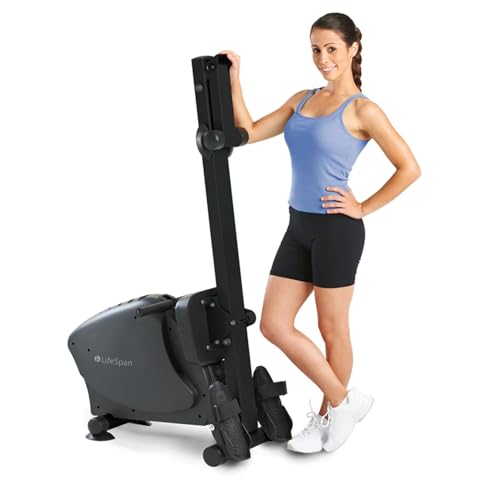 LifeSpan Fitness Indoor Rowing Machine Black Gray