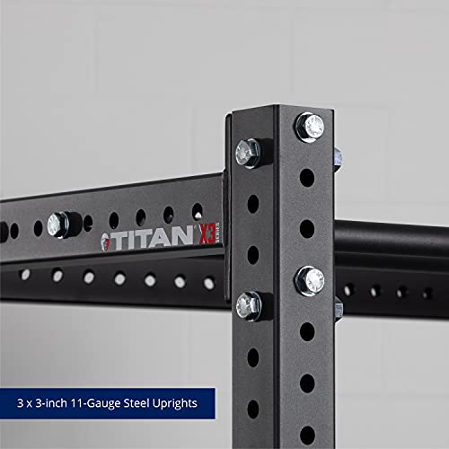Titan Fitness X-3 Series Flat Foot Power Rack 82-in H 30-in D