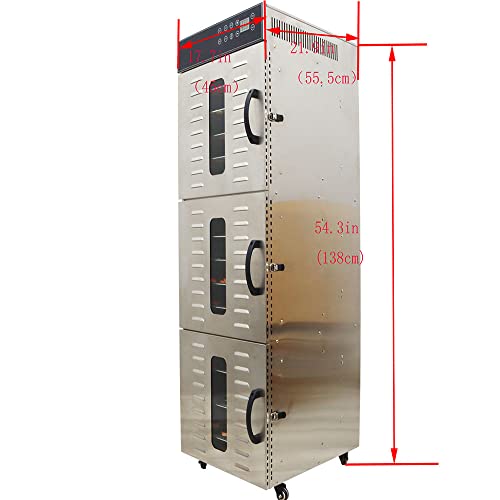 INTBUYING Stainless Steel 36-Layer Food Dehydrator 110V