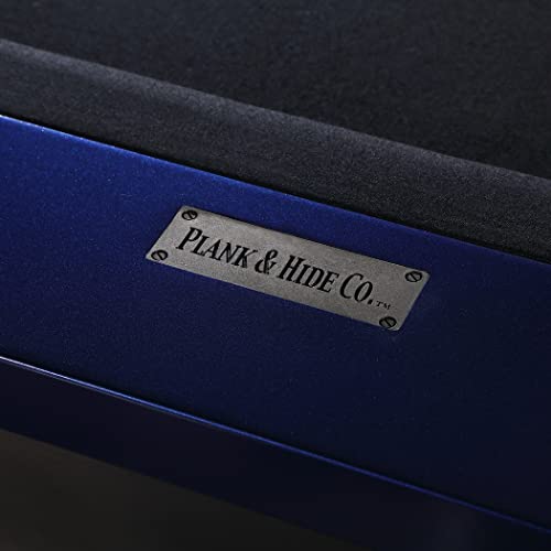 Empire USA Plank & Hide - Maddox Billiard Pool Table Gunmetal Grey w/ Electric Blue