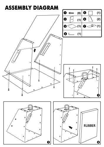 Super Target Systems Bullet Trap 24" x 24" with Ballistic Rubber Face for .22 Caliber