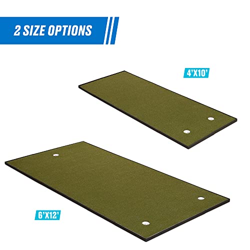 Fiberbuilt Indoor & Outdoor Golf Putting Green 4' x 10' Professional Grade Mat Green