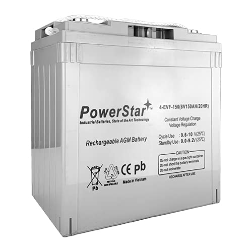 PowerStar Replacement Golf Cart Battery 6 Pack for Fairplay 8V ZX 4.0 48V