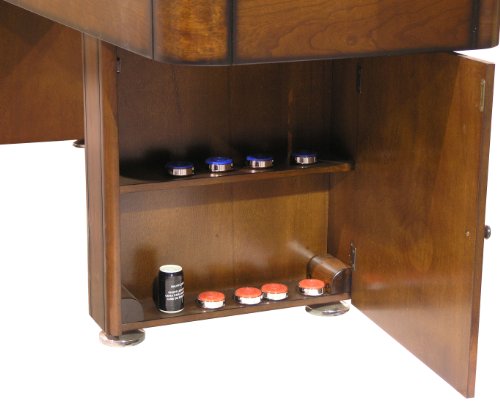Fairview Game Rooms 9' Shuffleboard Table with Hidden Storage Cabinet - Mahogany