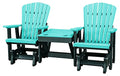 American Furniture Classics Double Glider Aruba Blue/Black