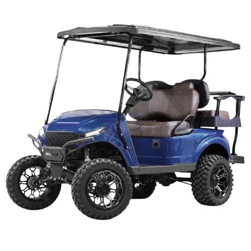 Sourcefy Storm Body Kit Admiral Blue Metallic for EZGO TXT 1994+ w/ LUX RGB Lights - Multi-Piece Design - Golf Cart