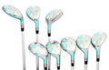 Majek Seafoam Teal Petite Ladies Golf Hybrids Irons Set Ultra Light Weight - Seafoam Teal