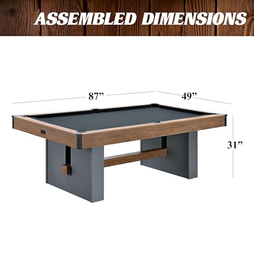 Barrington Billiards 7' Urban Drop Pocket Table Brown/Grey/Concrete