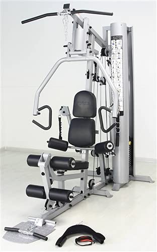 French Fitness X4 Home Gym System w/Leg Press Blue Black