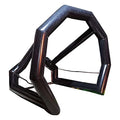INTBUYING Inflatable Baseball Batting Cage with Golf Practice Nets Black