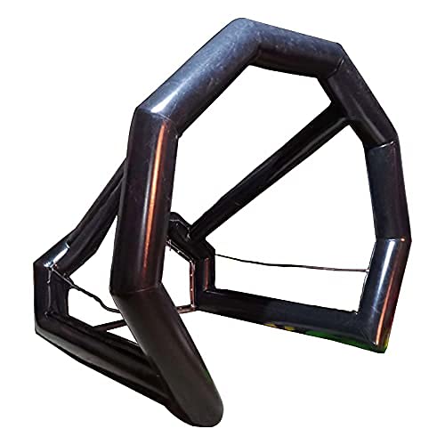 INTBUYING Inflatable Baseball Batting Cage with Golf Practice Nets Black