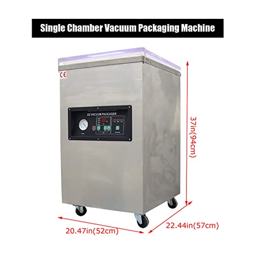 LGXEnzhuo Single Chamber Vacuum Packaging Machine 110V 900W Silver