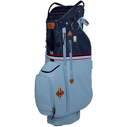 Sun Mountain 14-Way Cart Golf Bag - Frost/Navy/Red