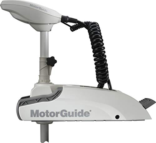 MotorGuide Xi3 Saltwater Trolling Motor Wireless Bow Mount 54-inch Shaft 55-Pound Thrust GPS White