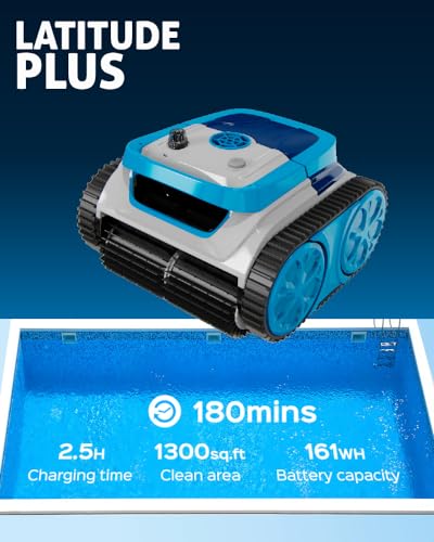 Inopool Latitude Plus Cordless Pool Vacuum 180-Min Sensor-Driven Blue