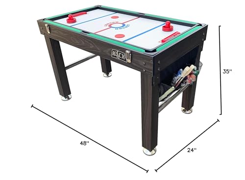 KICK Quad 48″ 4-in-1 Multi Game Table Brown