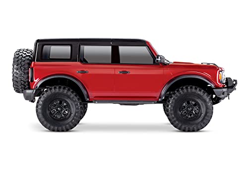 Traxxas TRX-4 Scale Trail Crawler 2021 Ford Bronco Red Silver-Anodized