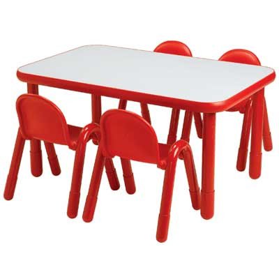 Angeles Baseline 72" x 30" Rectangular Activity Table 24" H Shamrock Green
