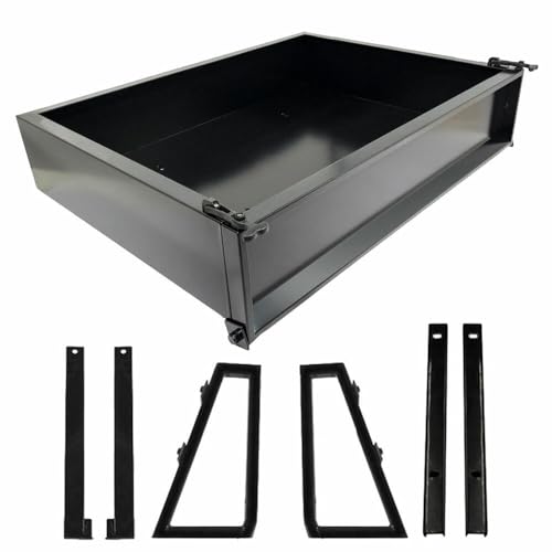Performance Plus Carts Yamaha Drive2 Golf Cart Black Utility Cargo Box Kit